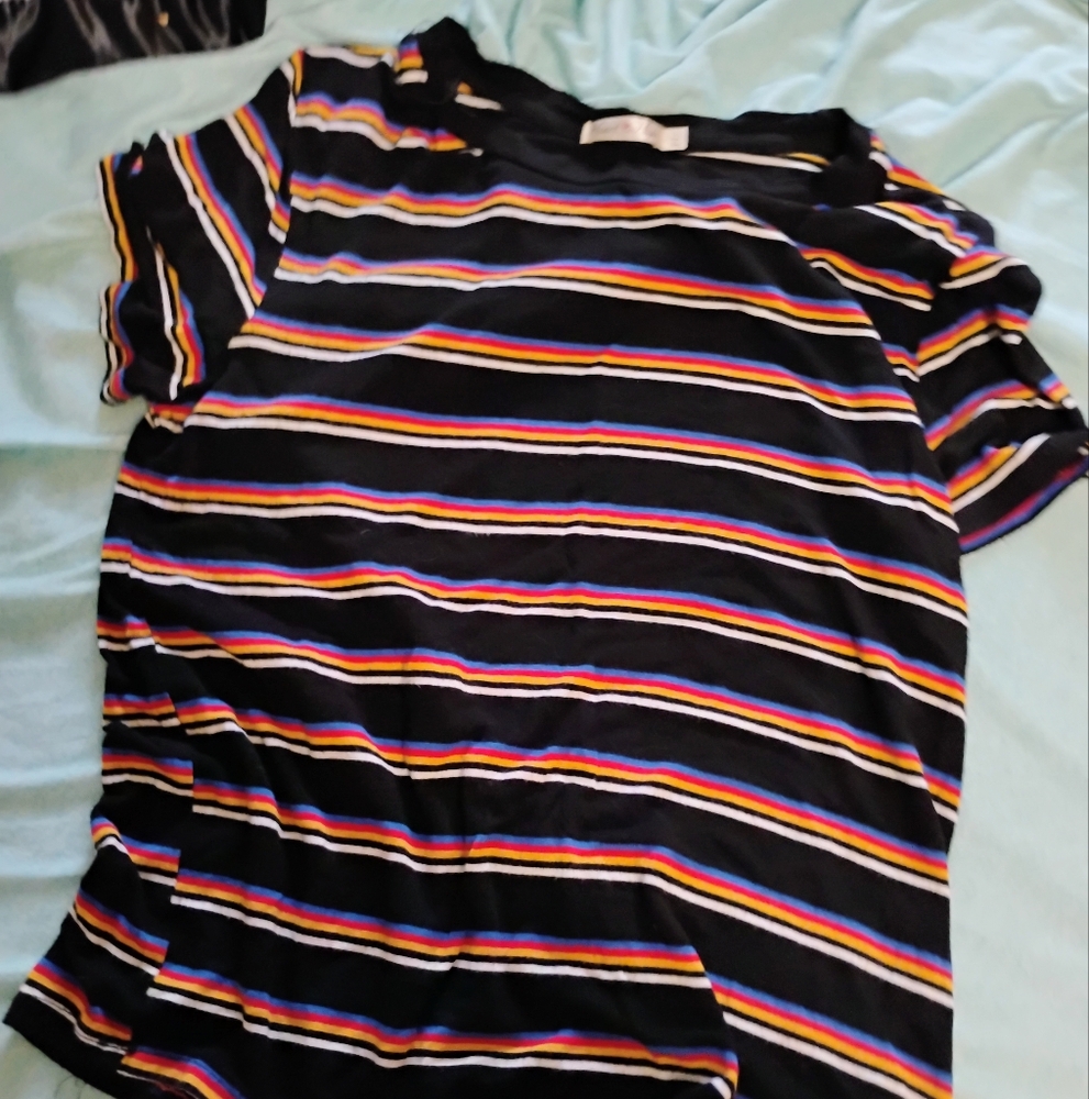 Striped T Shirt Size L - Picture 1 of 2